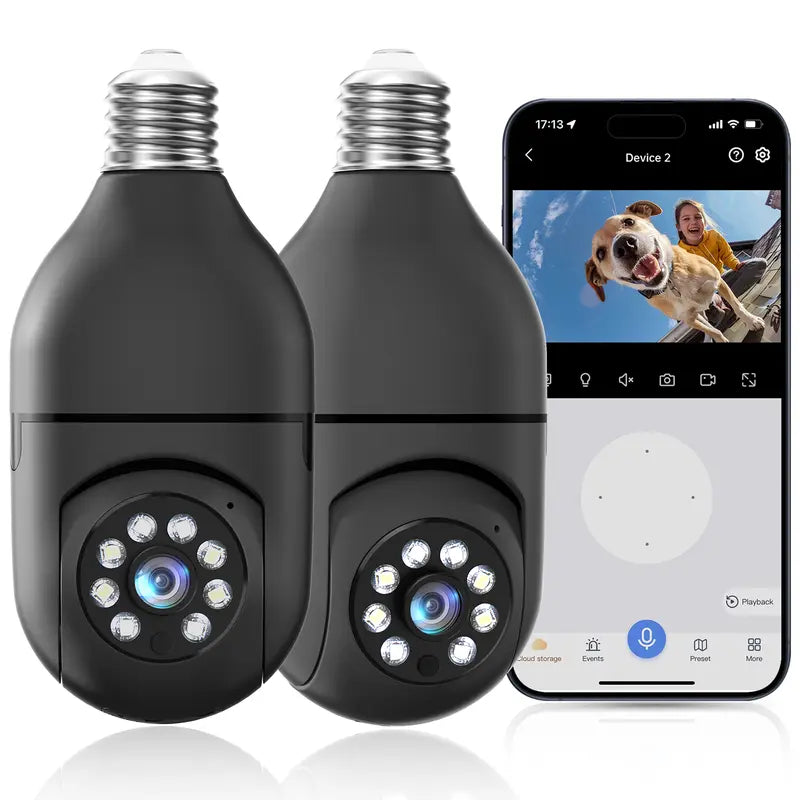 Wireless Outdoor Security Camera, Motion Detection, Two-Way Talk, Night Vision, Alexa Compatible